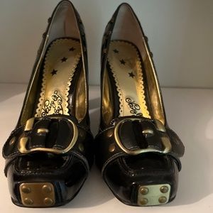 Naughty Monkey Patent Buckle Pumps 7